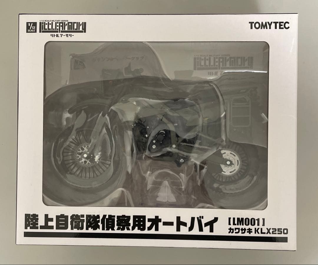 【開封品】1/12 LM001 陸自偵察オートバイ KLX250