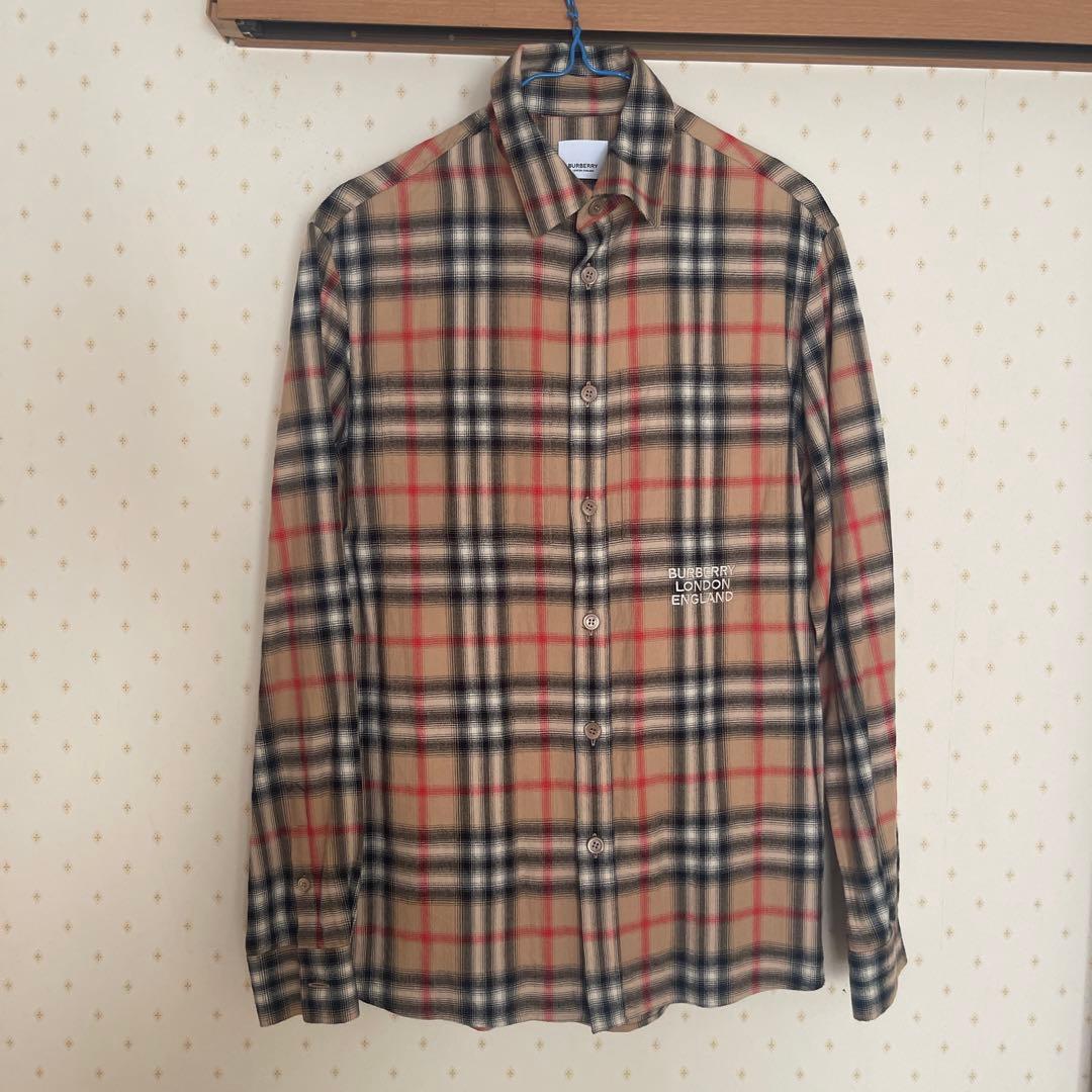 BURBERRY チェック柄長袖シャツ