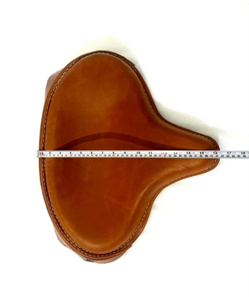 バイクソロシート　ポリススタイルシート　ハーレー　ブラウン　汎用シート