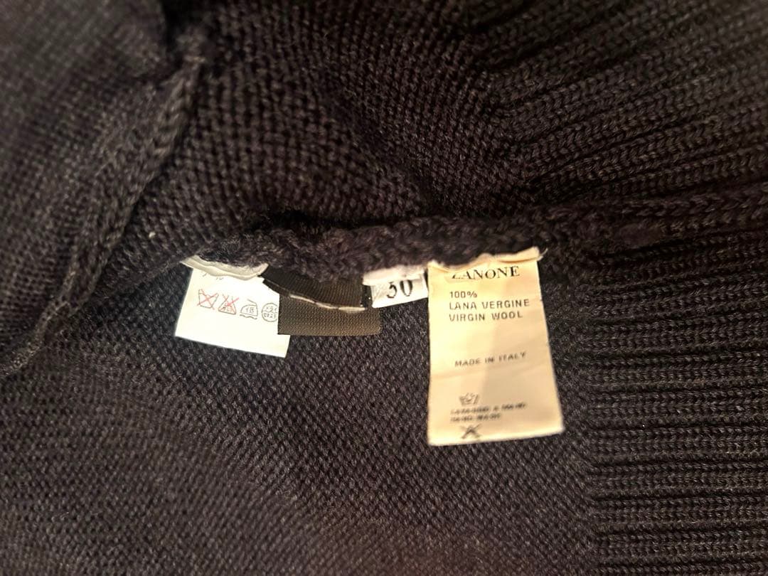 〔よしみ〕ZANONE (美品) ブラック ウール サイズ50