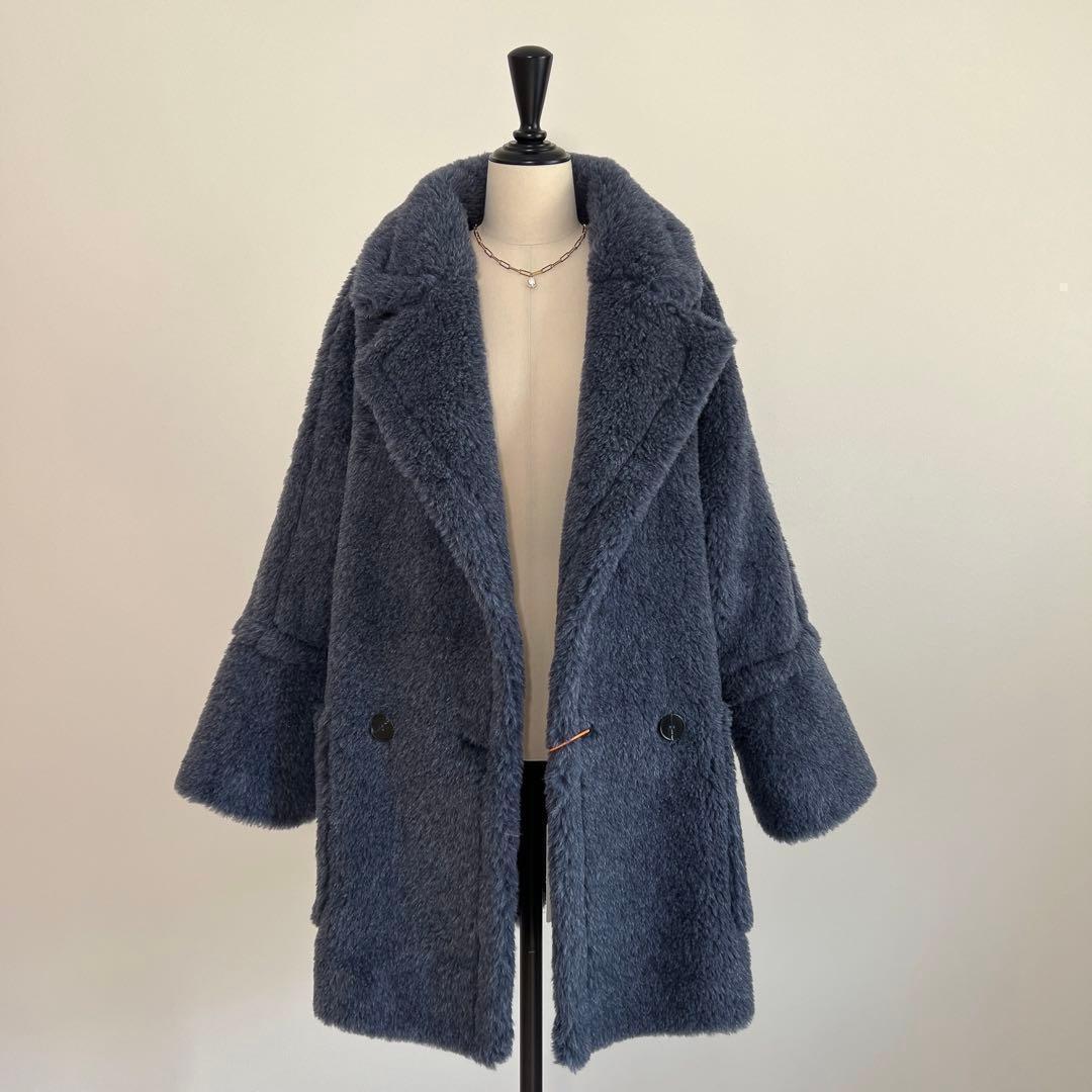 新型最新作❗️ベアビッグポケットコート　ネイビー