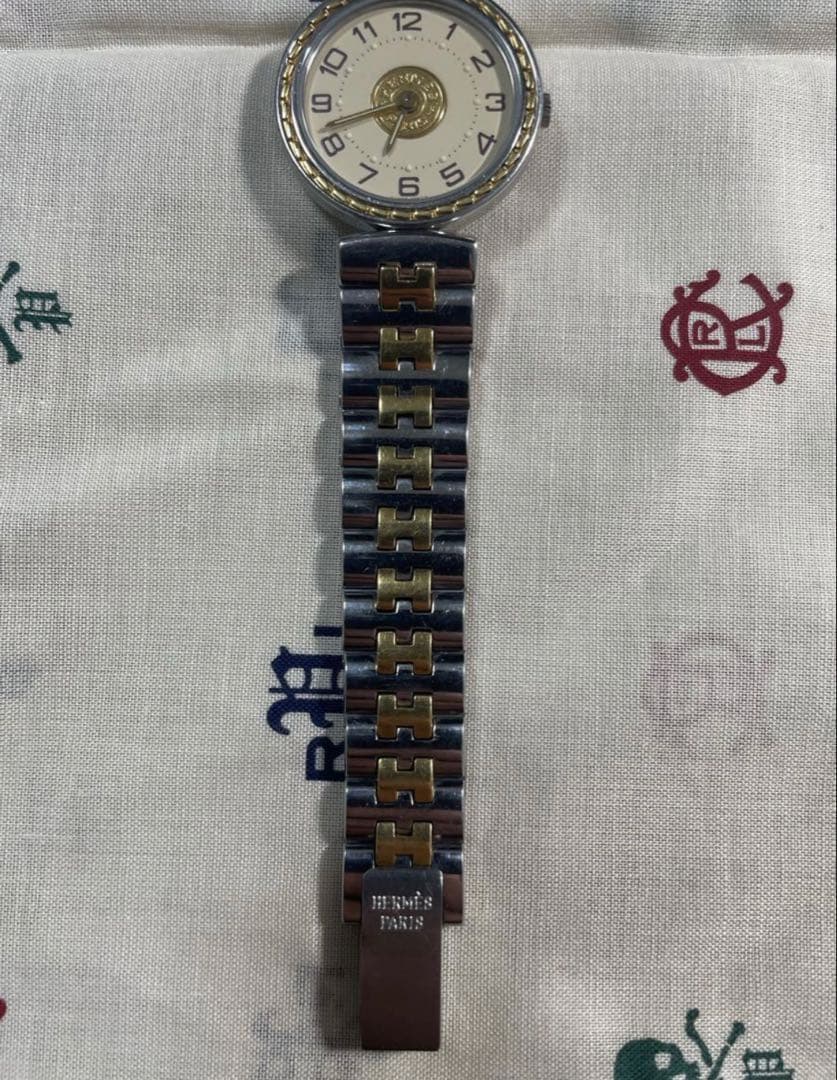 【オーバーホール済】HERMES エルメス　セリエ　腕時計クォーツ　 腕時計