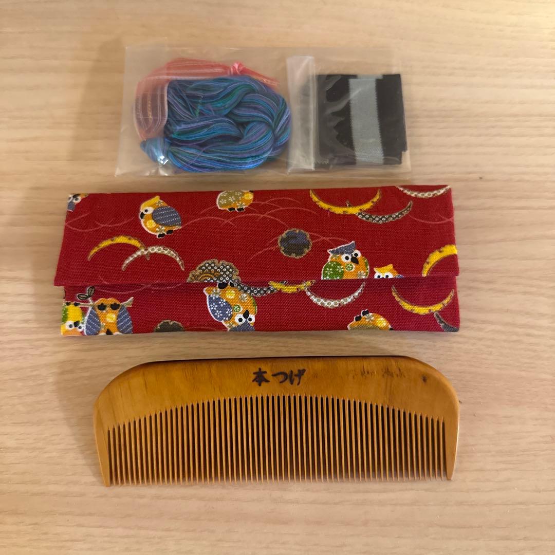 【未使用】つげ櫛　櫛留商店　くし　髪の毛　ヘアケア　本つげ　日本製　名古屋