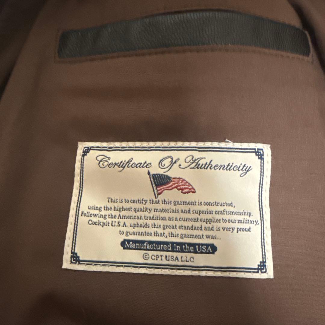 美品　COCKPIT TYPE A-2 フライトジャケット　38 コクピット