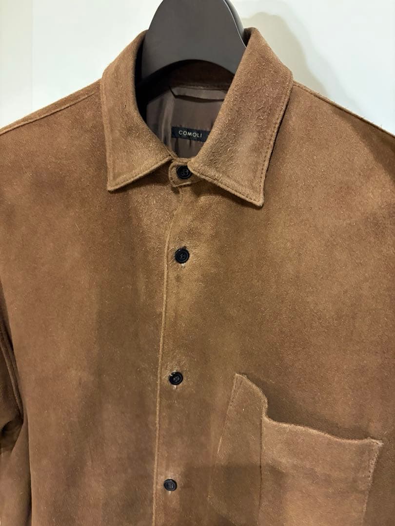 Comoliコモリ21aw スエードコモリシャツ サイズ1