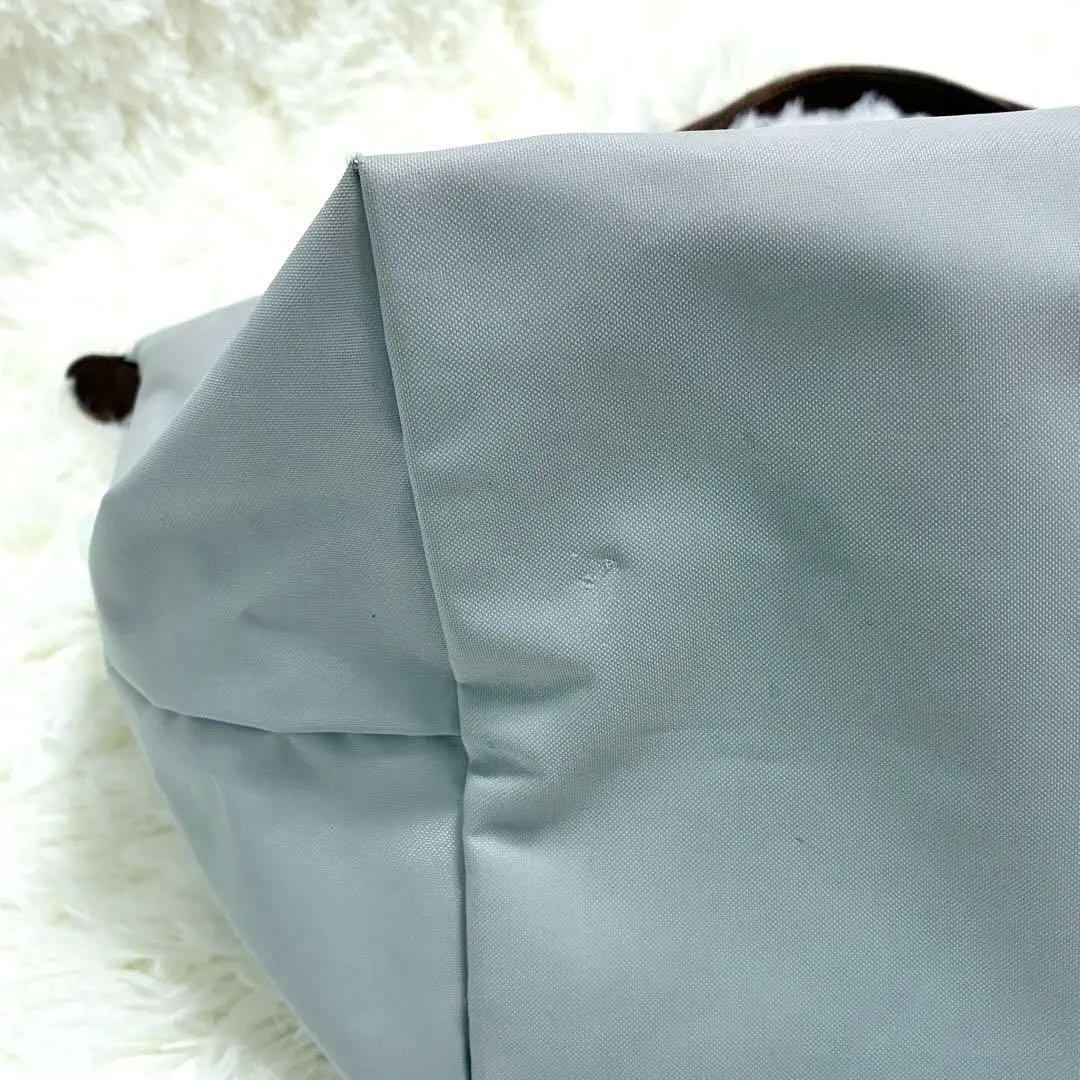 ロンシャン プリアージュ エッフェル塔 ナイロン トートバッグ グレー　A4