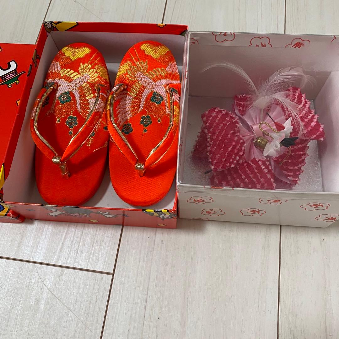 3歳　七五三　正絹の着物と被布の5点セット