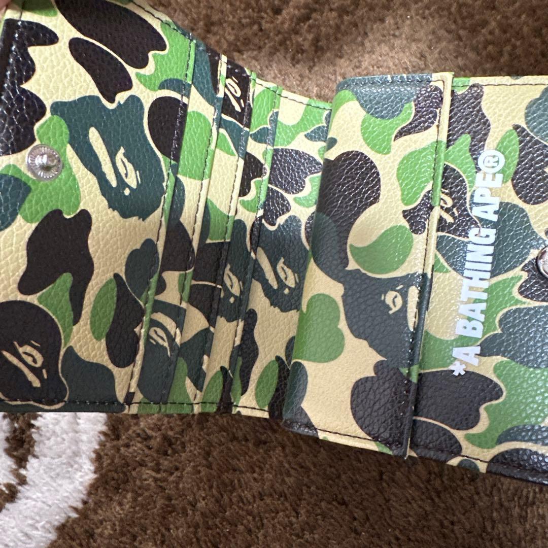おまけ付き 美品 APE エイプ WALLET ウォレット グリーンカモ