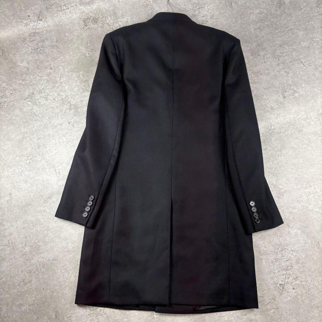 サンローランパリ　カシミヤ混　19年　チェスター　コート　48 ブラック　ウール
