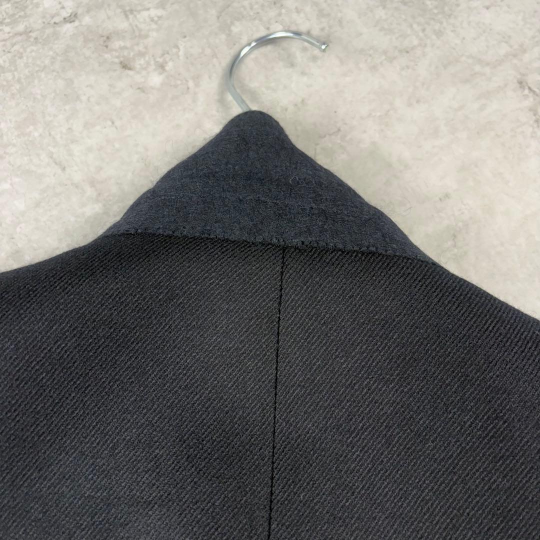 サンローランパリ　カシミヤ混　19年　チェスター　コート　48 ブラック　ウール