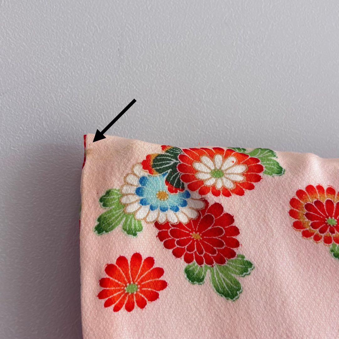 アンティーク　フルセット　七五三　３歳女の子　ピンク　絞り被布　小物　7050