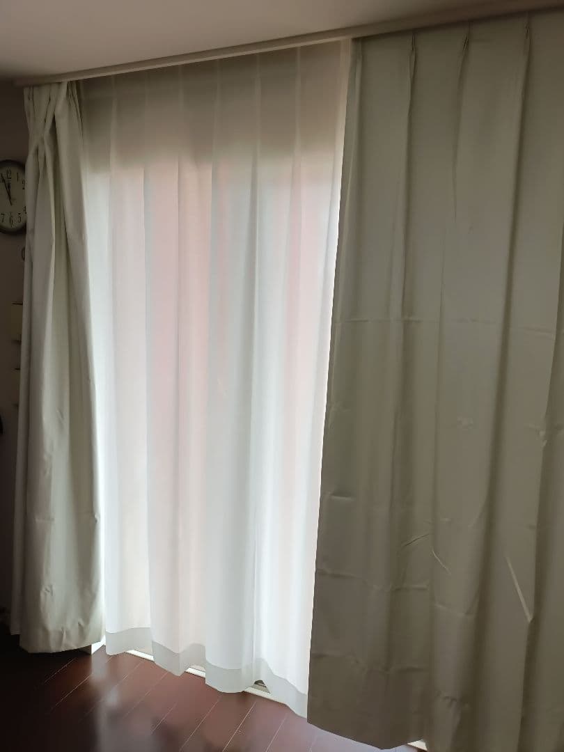 3セット　値下げ　カーテン1か月使用 （ドレープは完全遮光、レースは防炎）