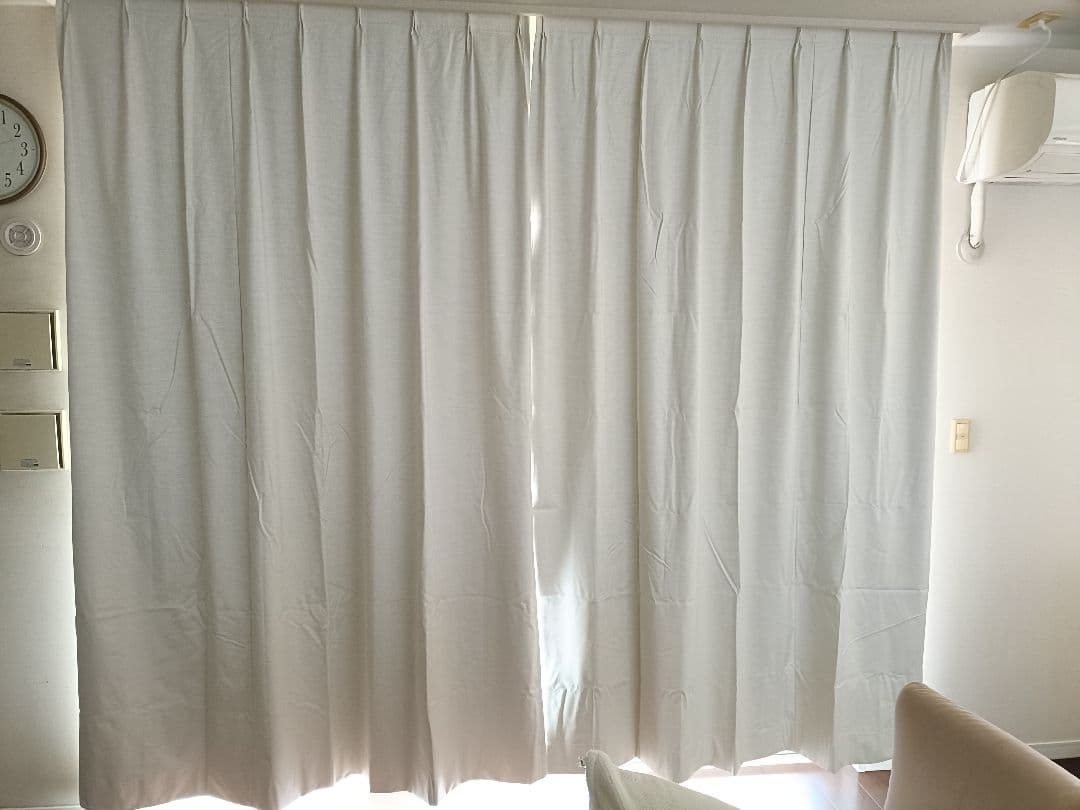 3セット　値下げ　カーテン1か月使用 （ドレープは完全遮光、レースは防炎）