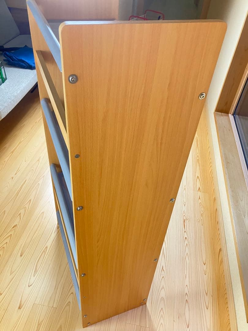 パンチングシェルフ　ウッド　スチール　棚　ビンテージ　デザイン　プランターラック