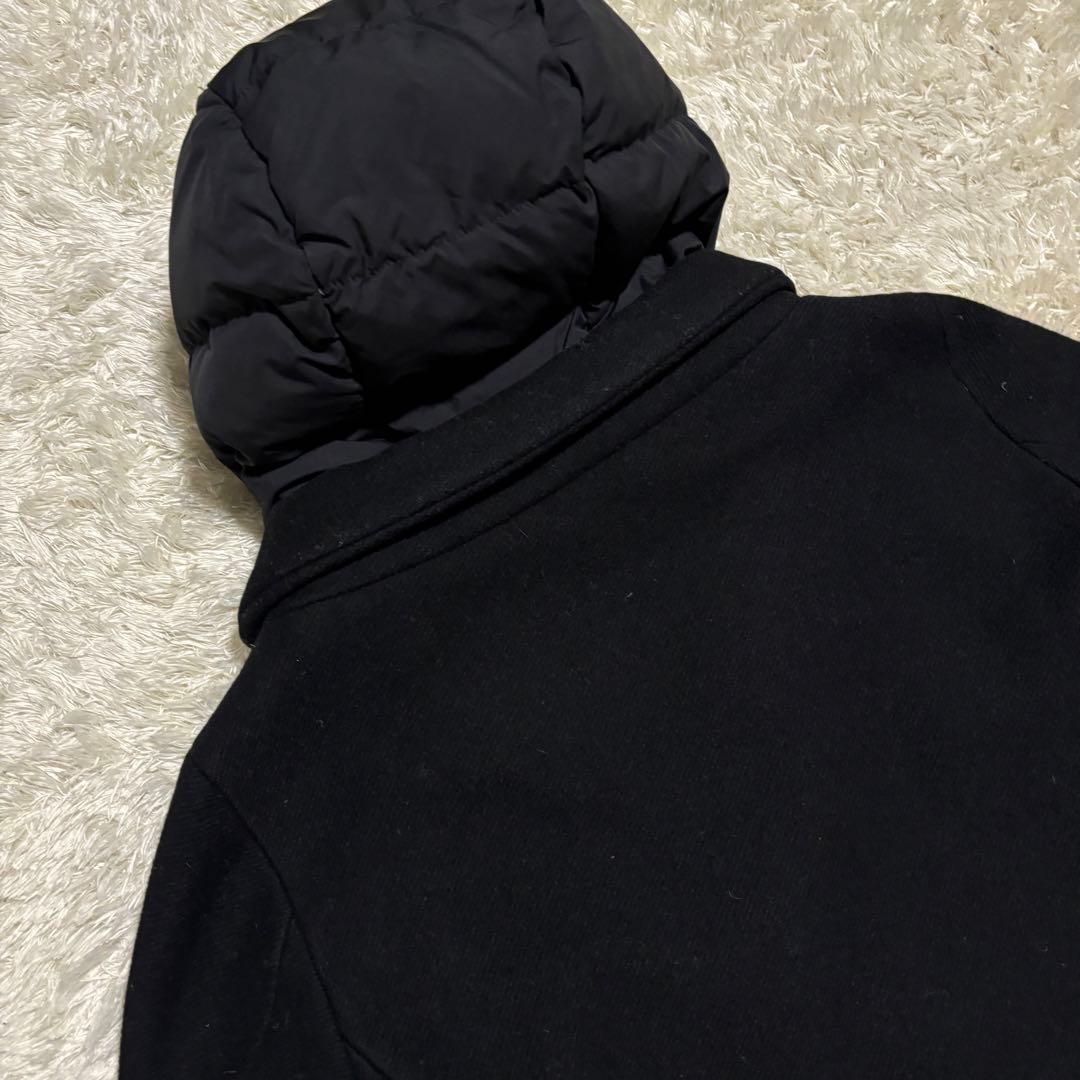 美品✨ HERNO ハイブリッド　ダウン切り替え　ダウンコート　ブラック　44
