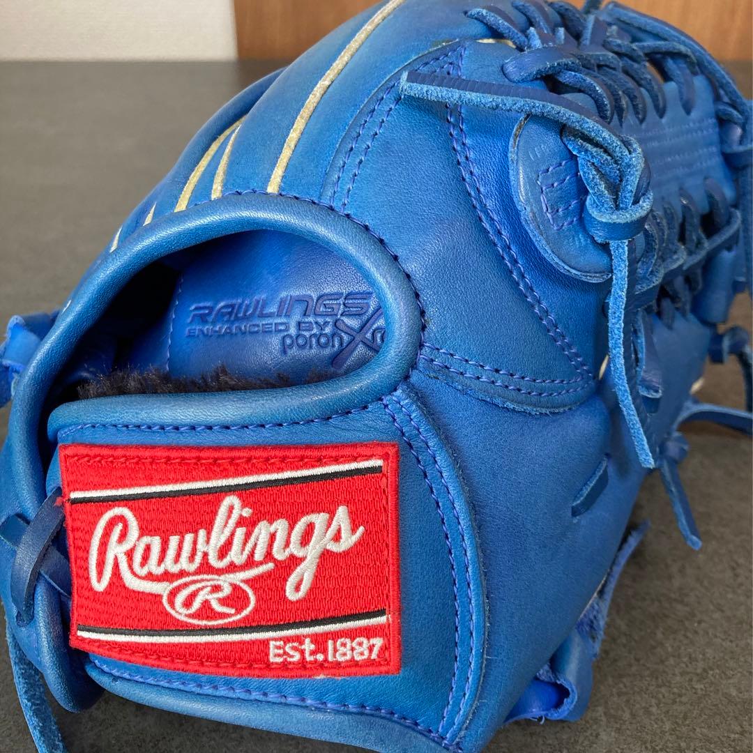 ローリングス HOH 子供用 少年 軟式 内野 野球 グローブ 人気の青系カラー