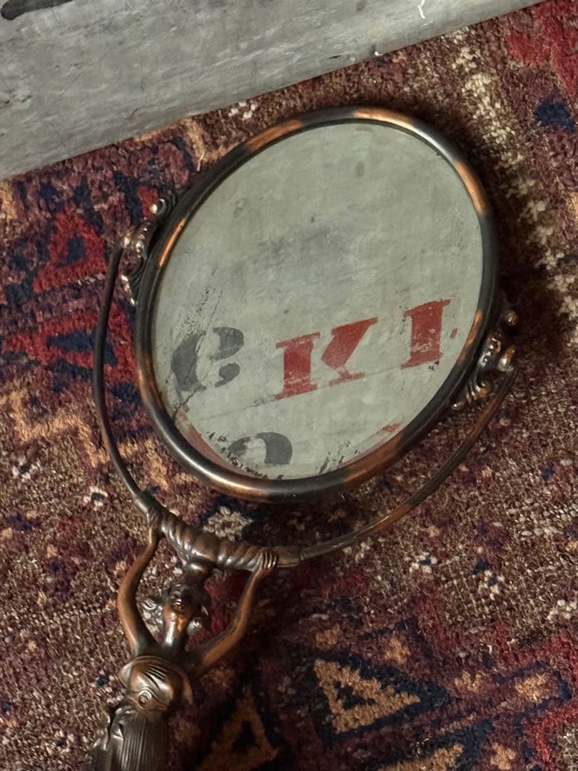 アンティーク雑貨 Early Stand mirror