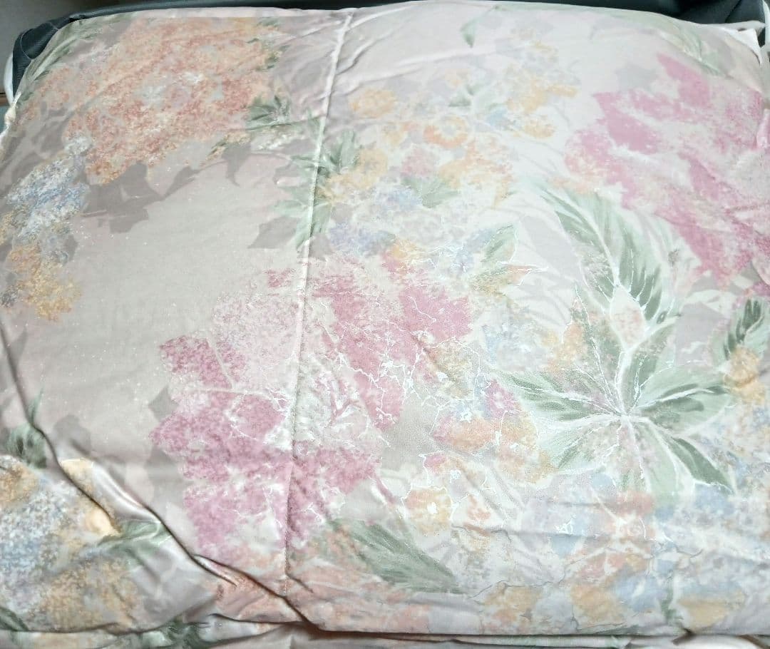 高級羽毛布団と羽毛肌掛けふとんのセット シングル ピンク系 ツーウェイ✨️日本製