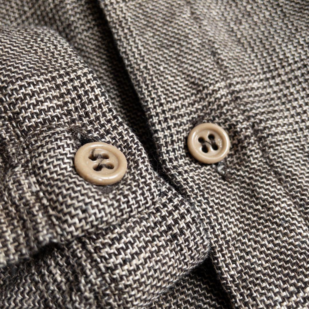 トップス FRANK LEDER Wool Linen Dress Shirts