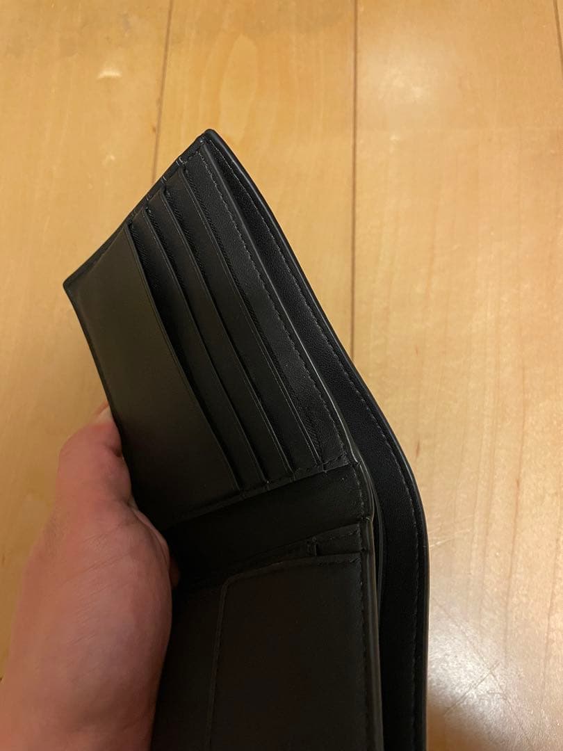 COACH ブラックレザー 二つ折り財布 袋付き