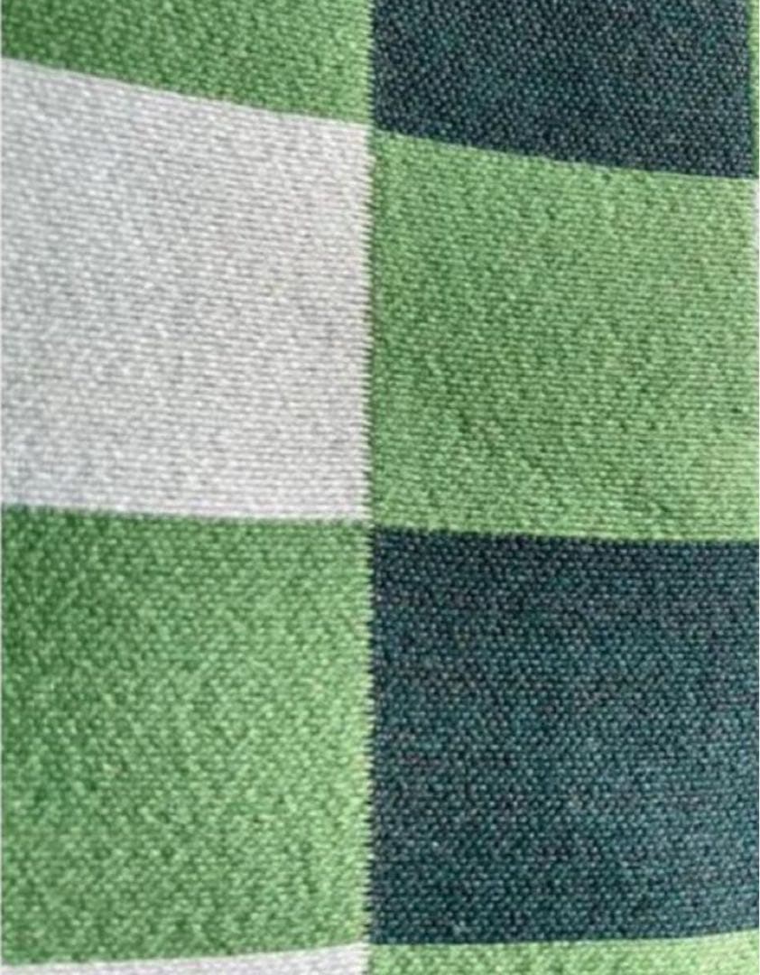 Drawer ウール シルク混タイトロングスカート グリーン チェック