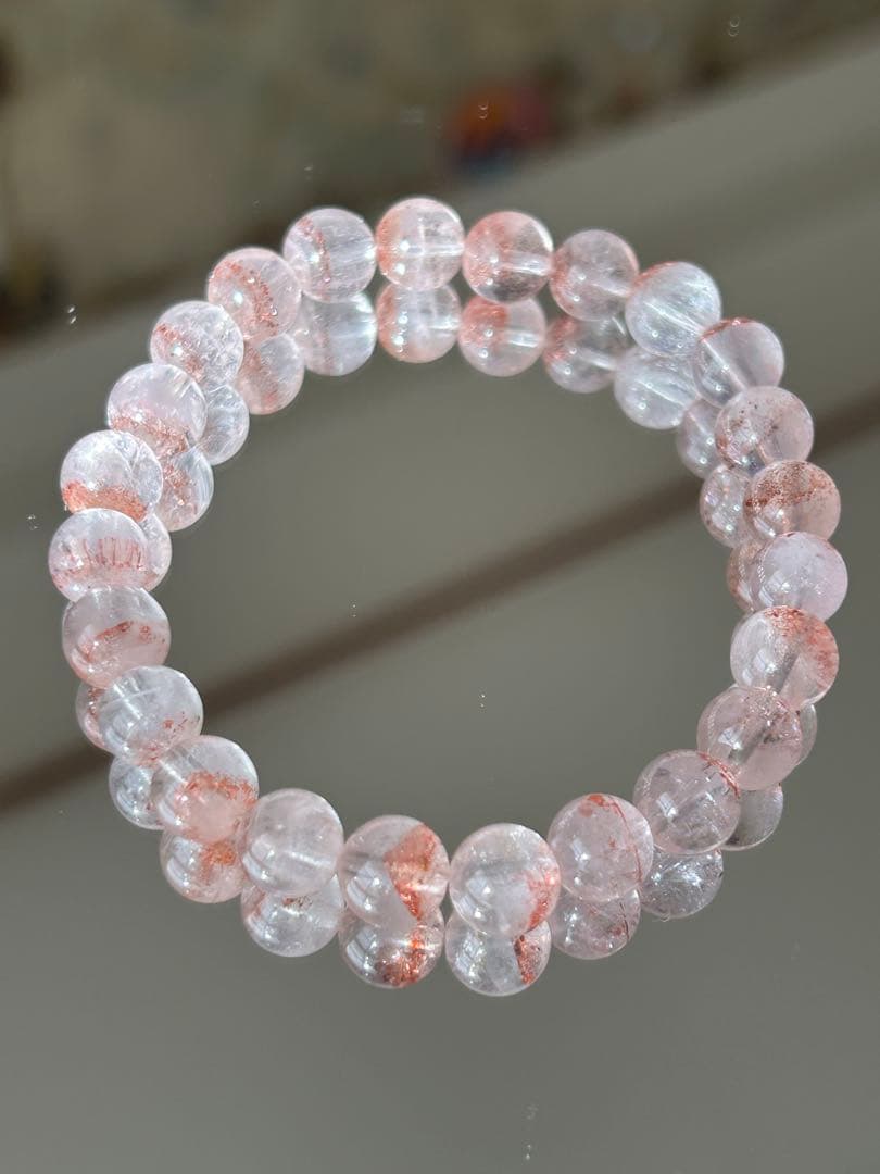 【希少・ファントム入り】レピドクロサイト 8mm ブレスレット 天然石