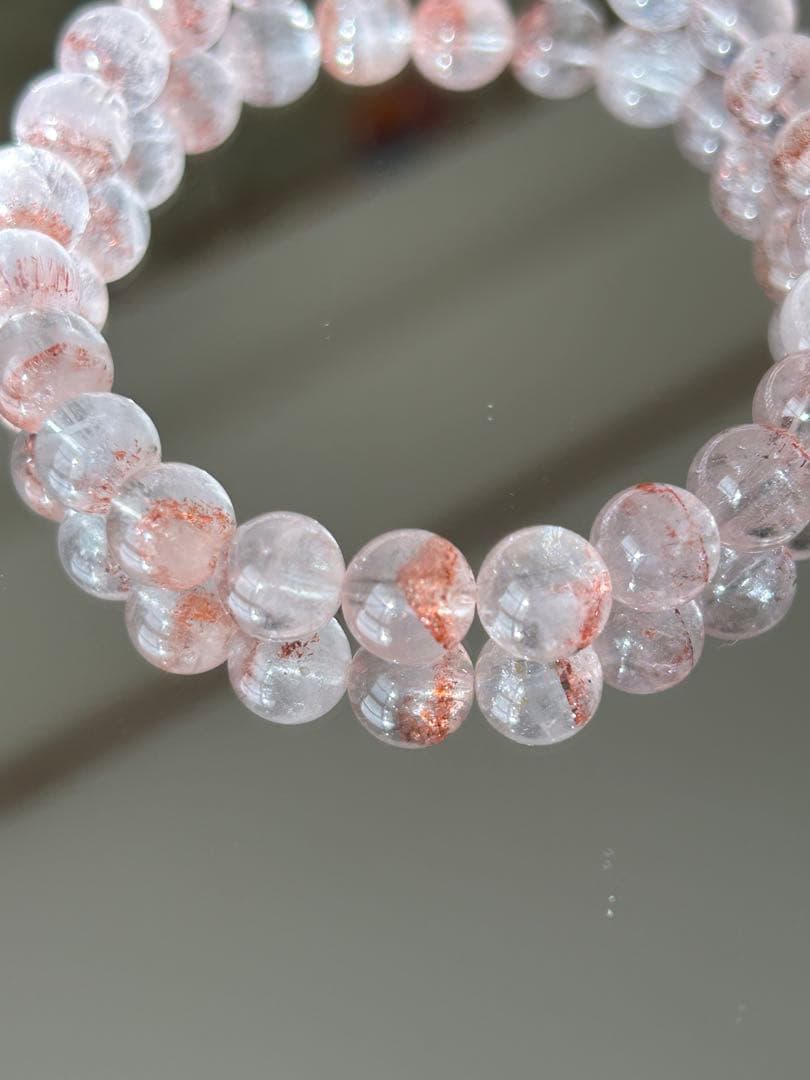 【希少・ファントム入り】レピドクロサイト 8mm ブレスレット 天然石