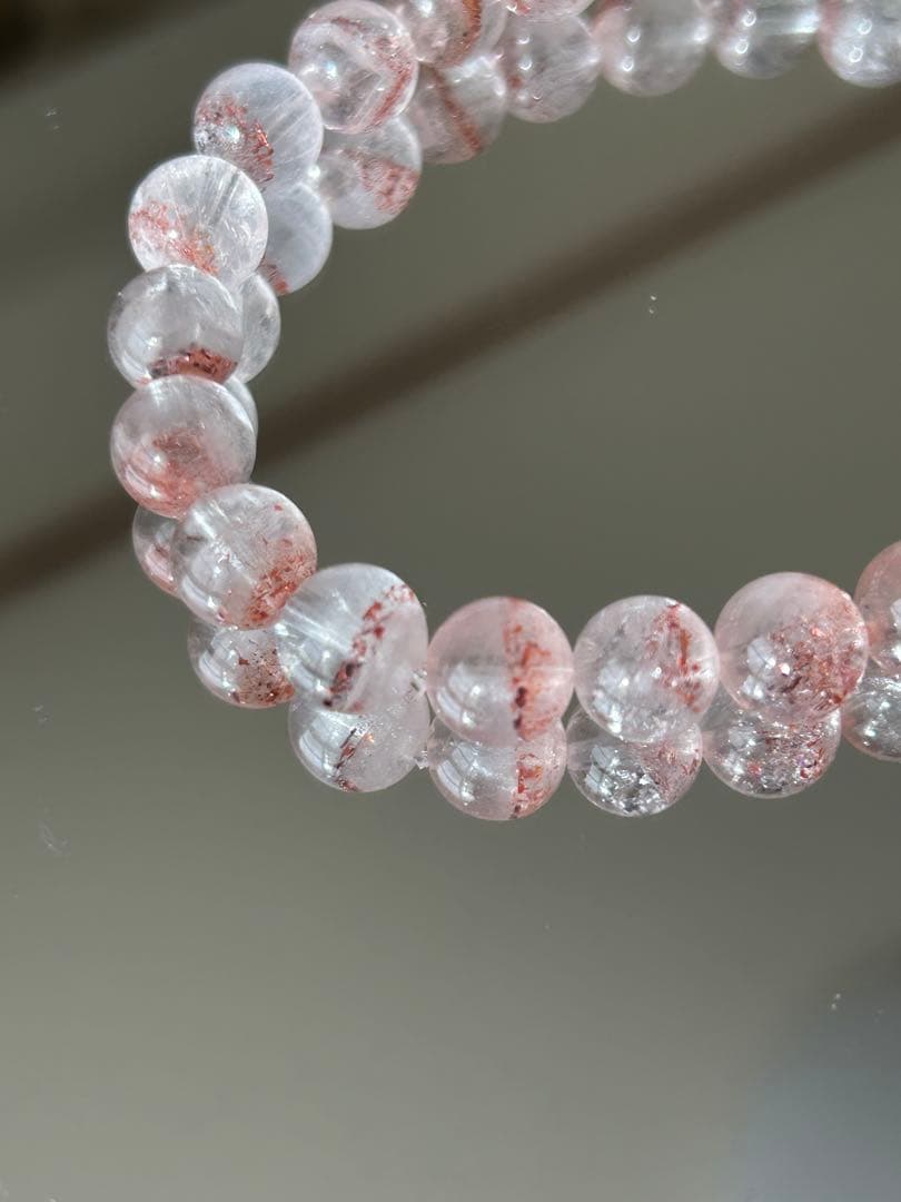 【希少・ファントム入り】レピドクロサイト 8mm ブレスレット 天然石