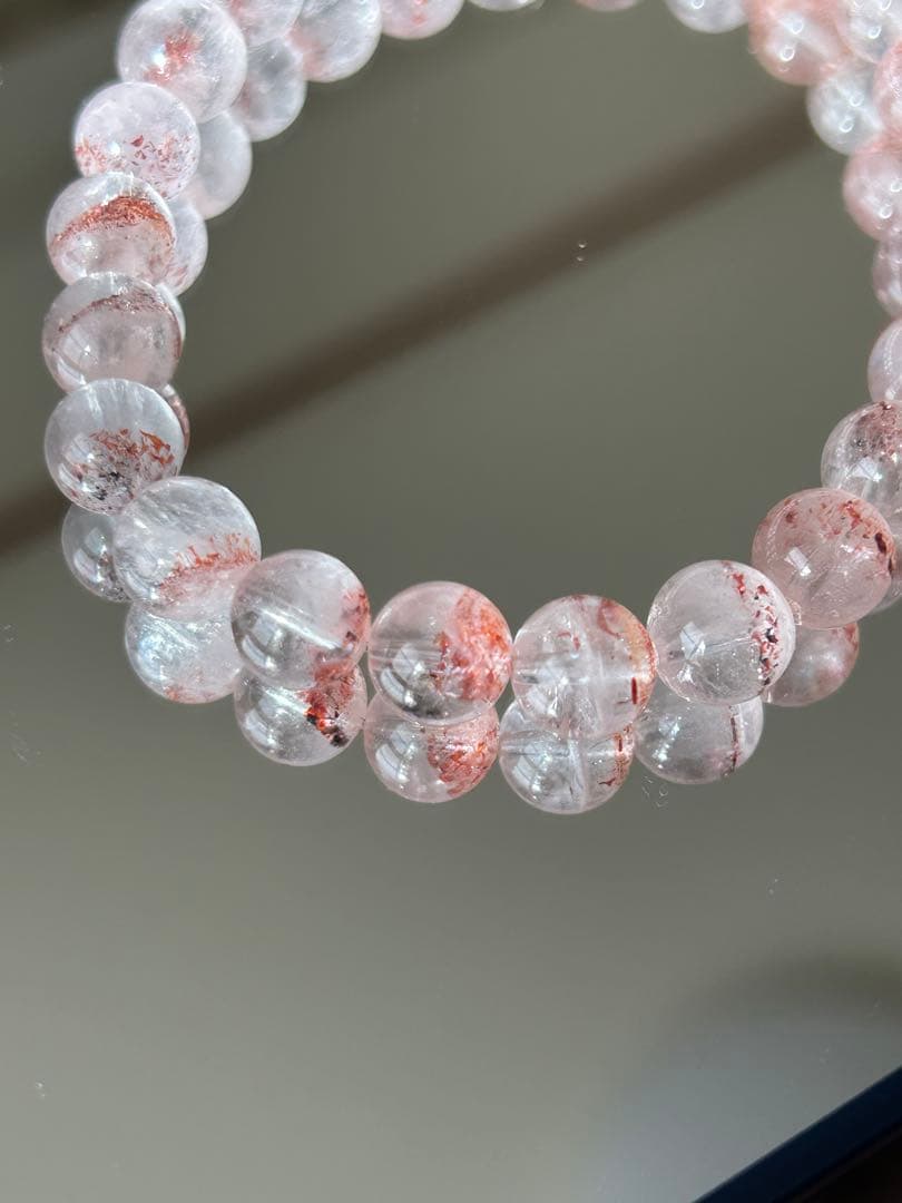【希少・ファントム入り】レピドクロサイト 8mm ブレスレット 天然石