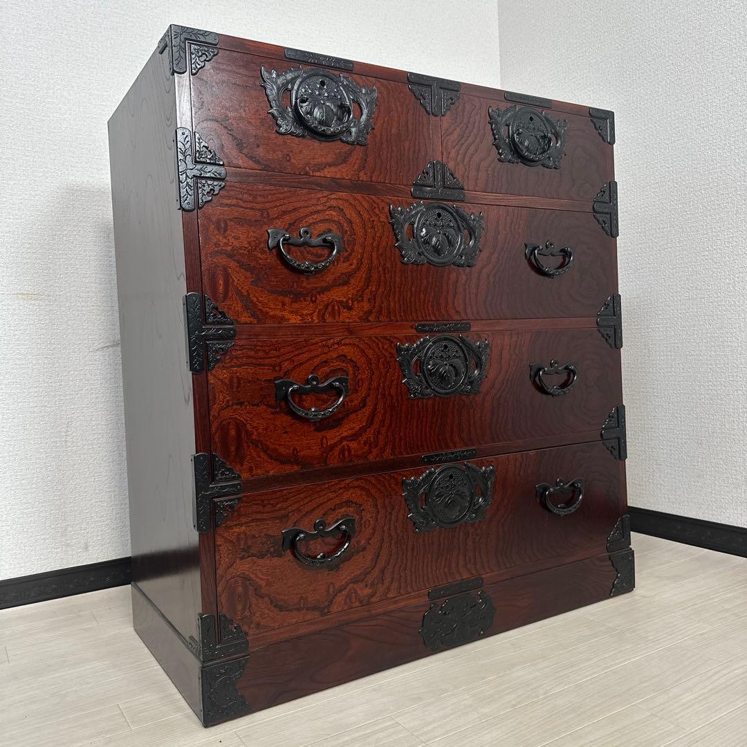展示極美品 岩谷堂箪笥 整理箪笥 時代箪笥 和風 和箪笥 伝統工芸　i4※