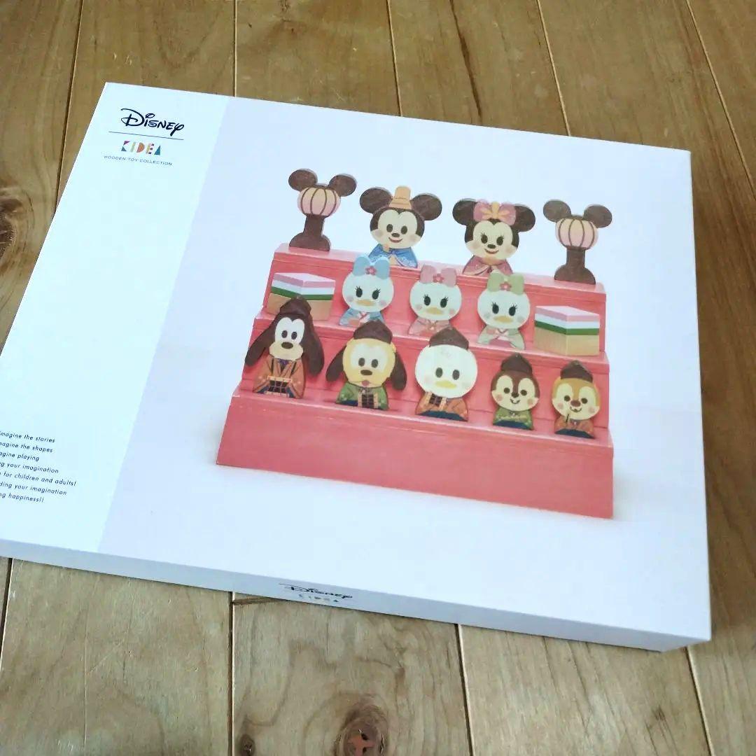 美品◆DISNEY　KIDEA◆ひな人形　積み木