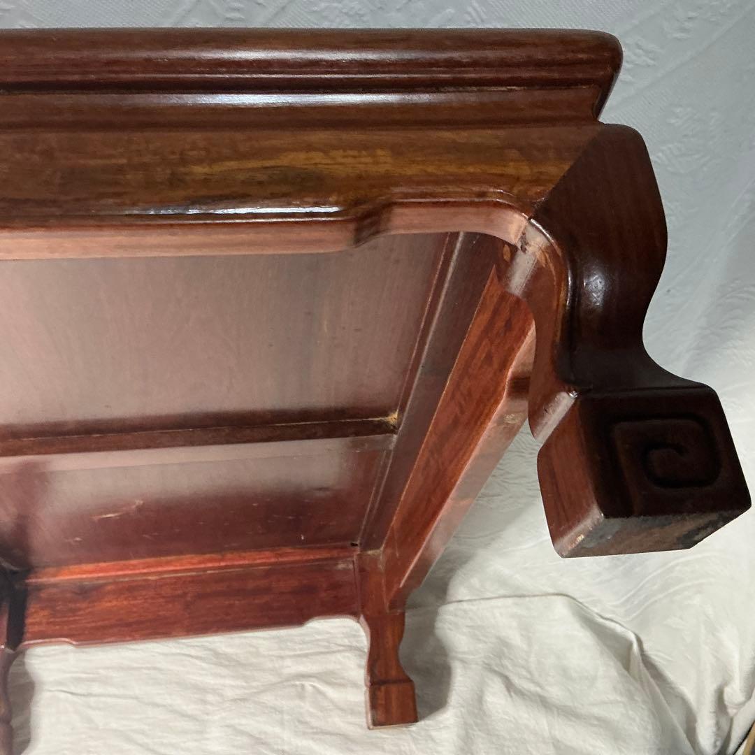 高級　盆栽台　花台　欅　木製　床の間　和風　床台　無垢 飾台