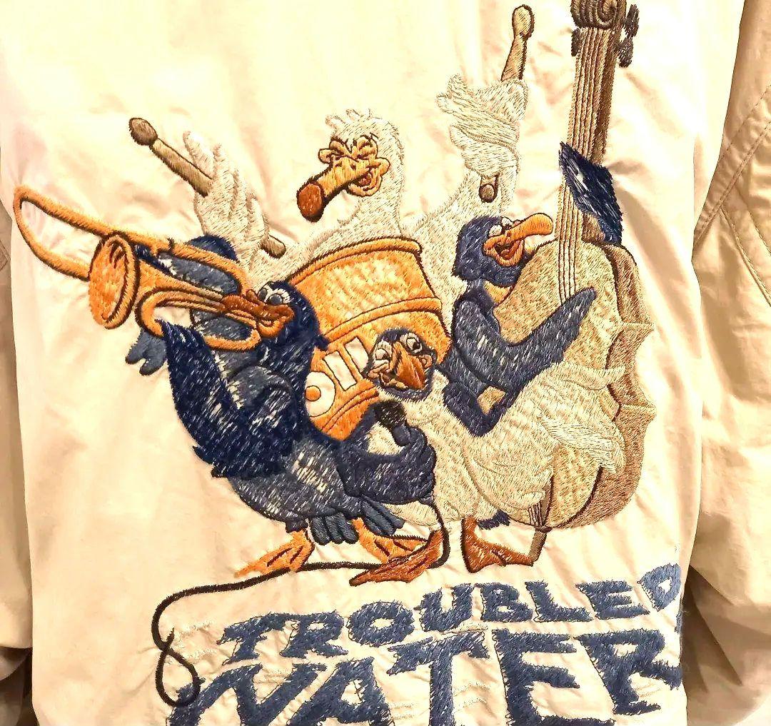 【希少】90sイタリア製アイスバーグTroubledwaters刺繍中綿コート