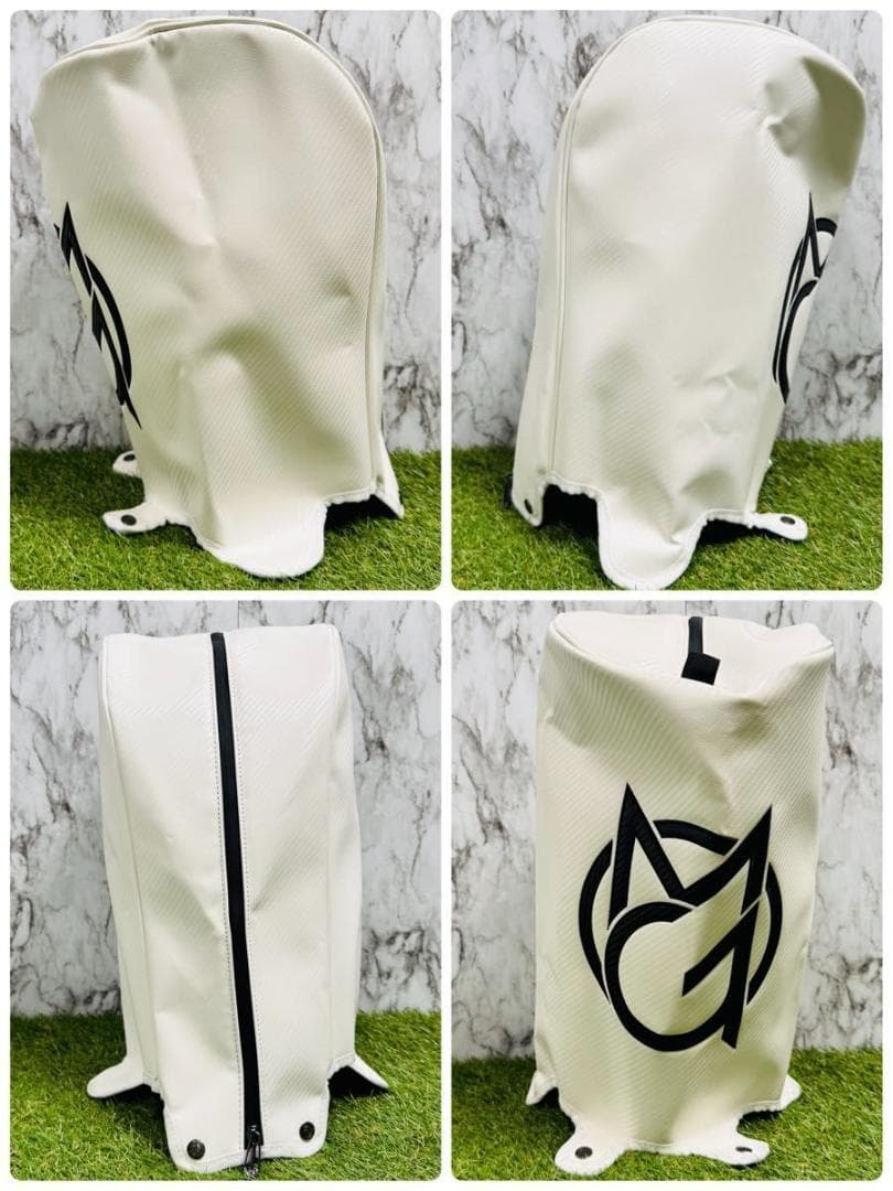 【新品未使用】オムニックス カート式 キャディバッグ ゴルフバッグ ホワイト