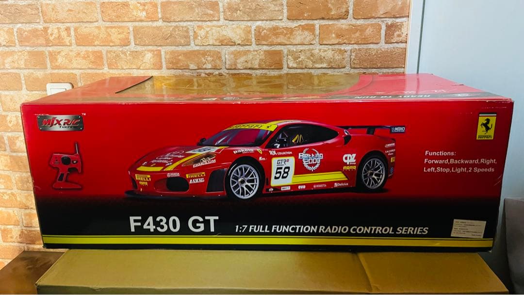 【未使用未開封】F430 GT 1:7 フルファンクションラジオコントロールカー