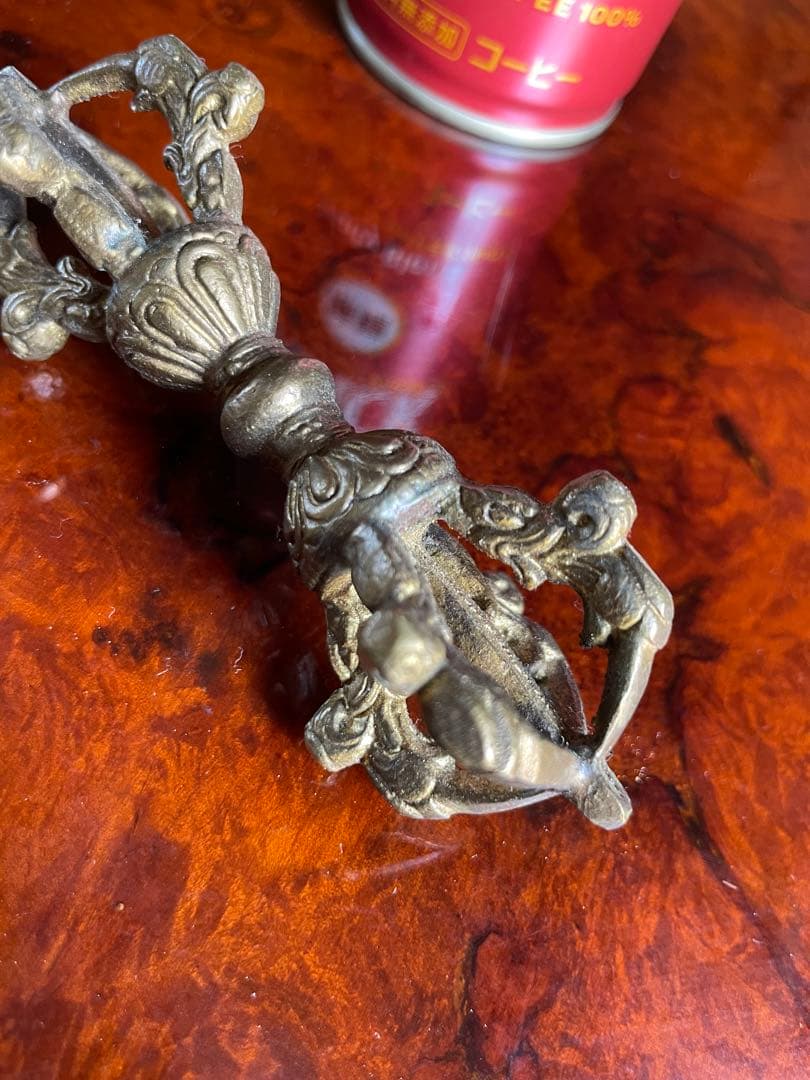 法具？　【m107 結界　金属　チベット仏教宝具 五鈷杵 金剛杵 プルパ　】