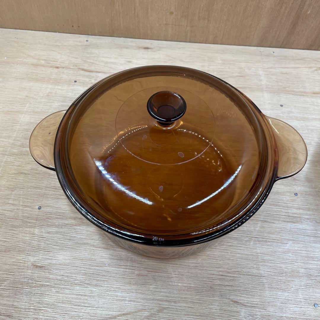 VISION ビジョン　フライパン　両手鍋　片手鍋　超耐熱ガラス製器具 3点