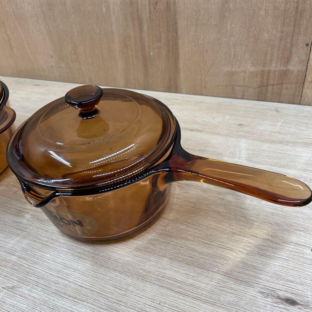 VISION ビジョン　フライパン　両手鍋　片手鍋　超耐熱ガラス製器具 3点