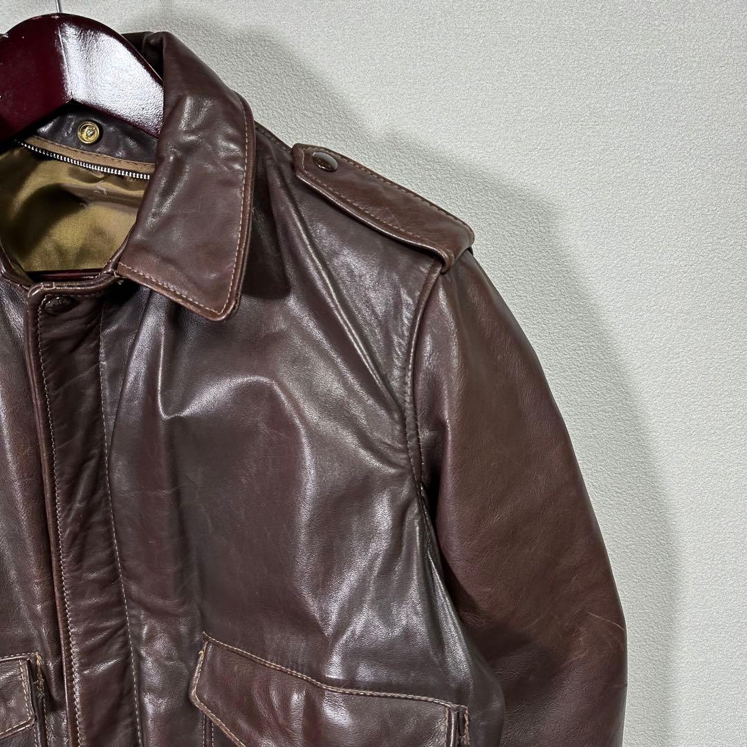 美品 SCHOTT レザーフライトジャケット A2 g-1 g1 アメカジ