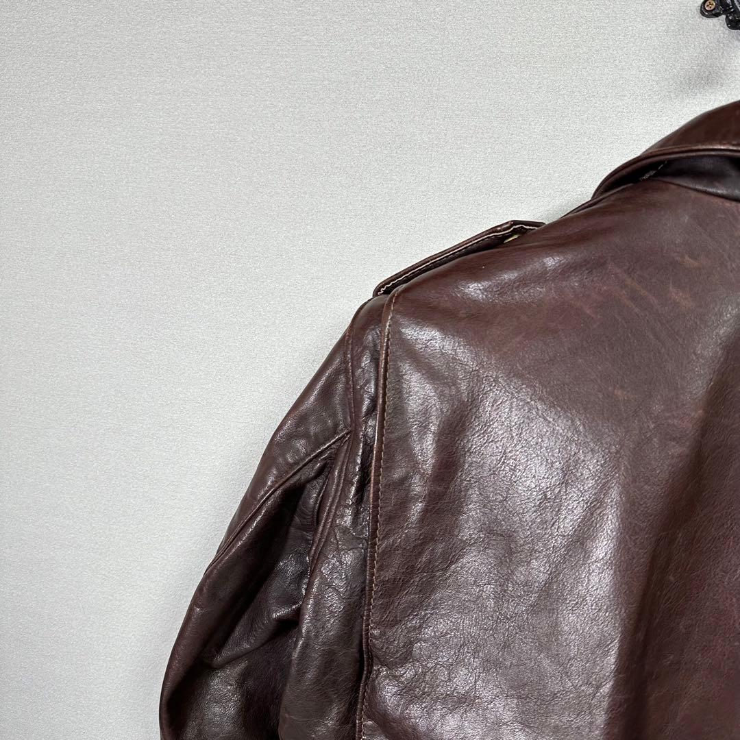 美品 SCHOTT レザーフライトジャケット A2 g-1 g1 アメカジ