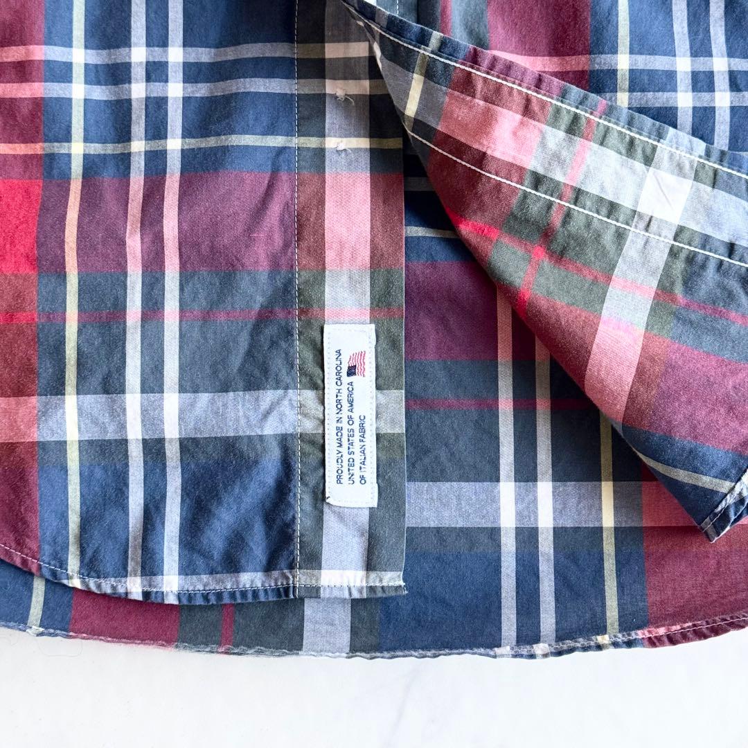 美品 USA製 復刻 近年モデル ブルックスブラザーズ マドラスチェックシャツ