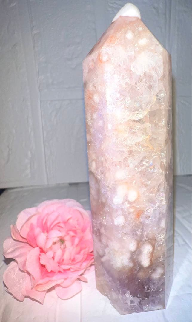 ⑮ピンクアメジスト♥️タワー♥️チェリーブロッサム♥️桜瑪瑙♥️花瑪瑙♥️フラワーアゲート