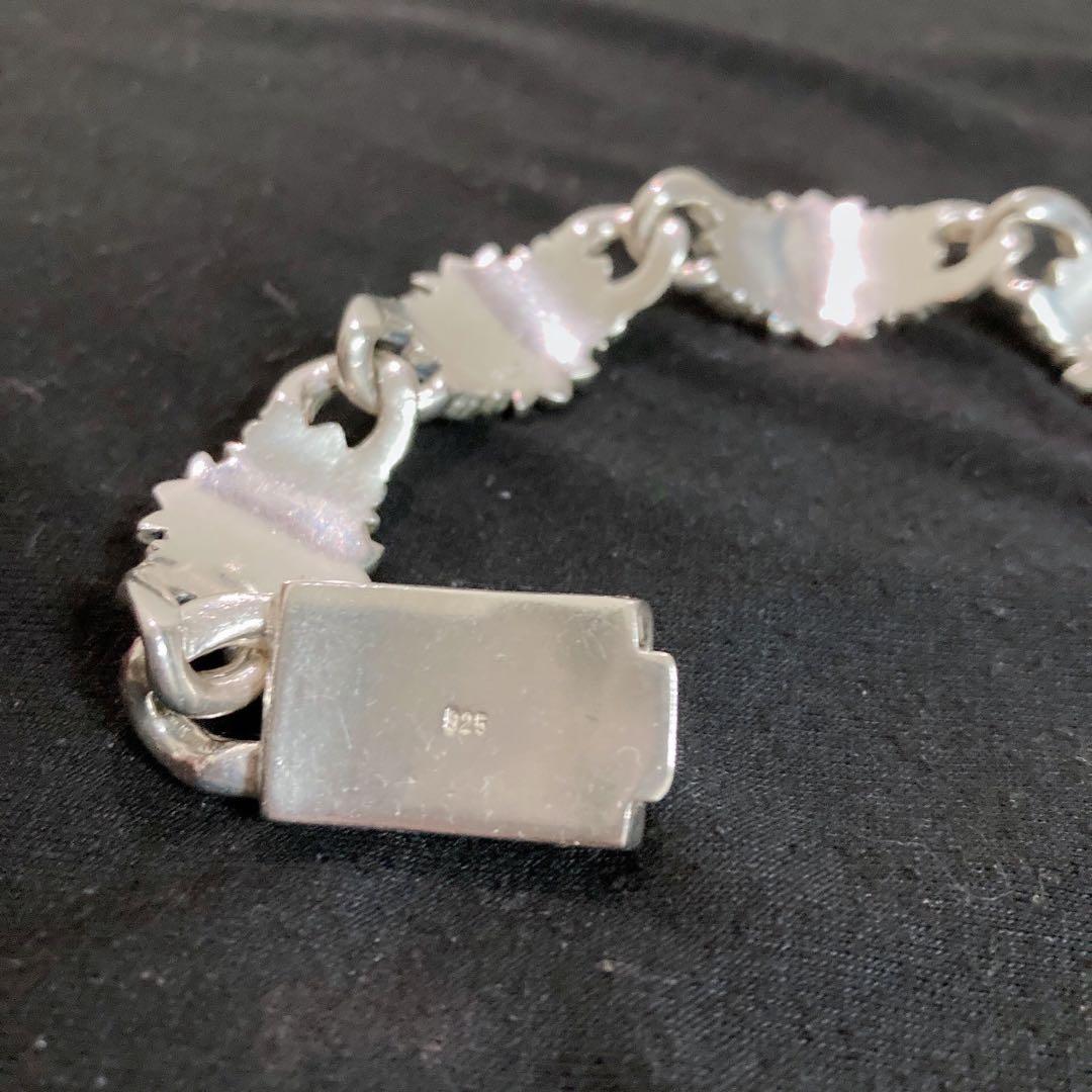 silver925フローラルクロスブレスレット 925ヴィンテージブレスレット