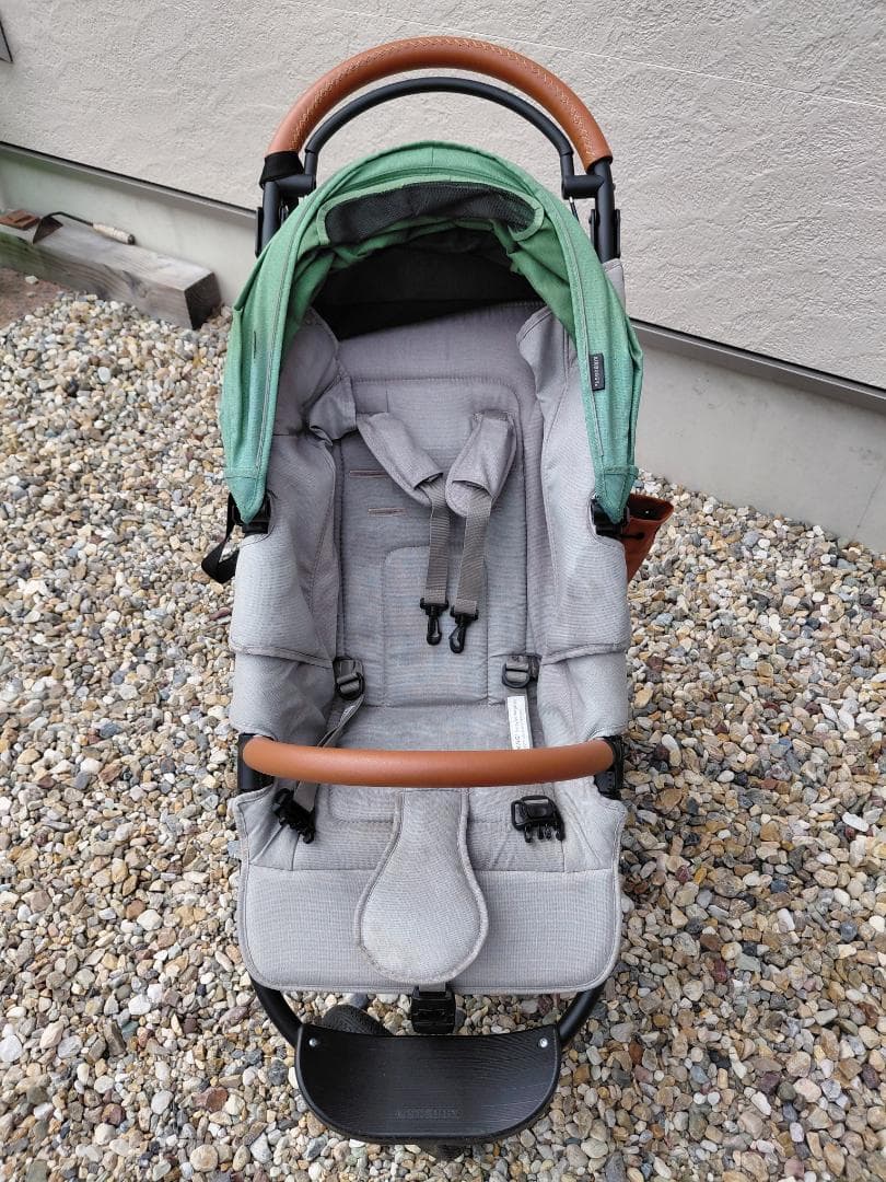 AIRBUGGY 折りたたみ式ベビーカー グリーン/グレー