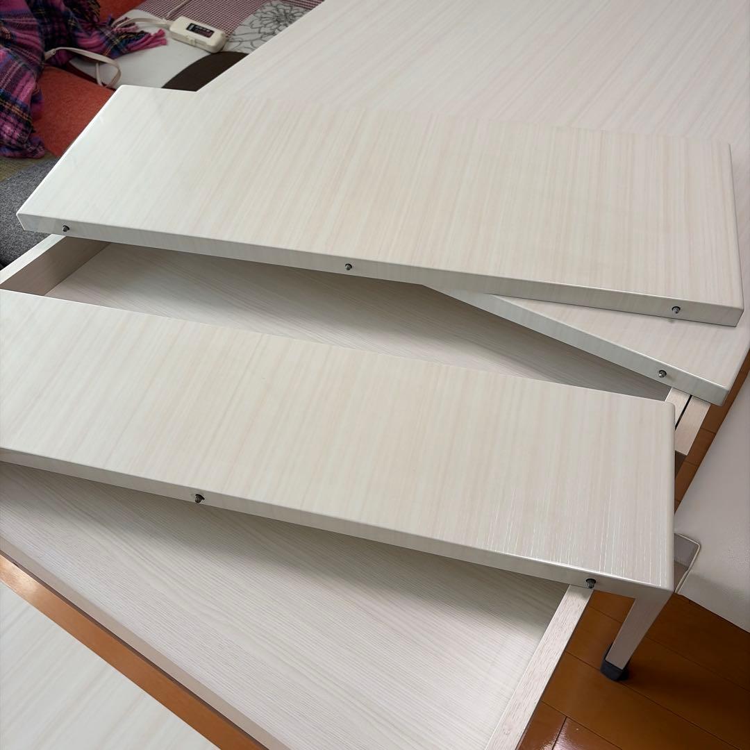 ホワイト 長方形 ダイニングテーブル