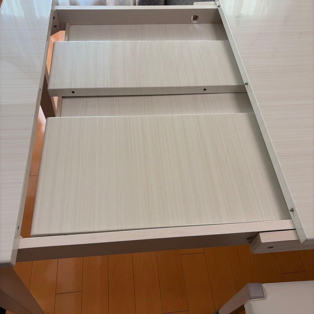 ホワイト 長方形 ダイニングテーブル