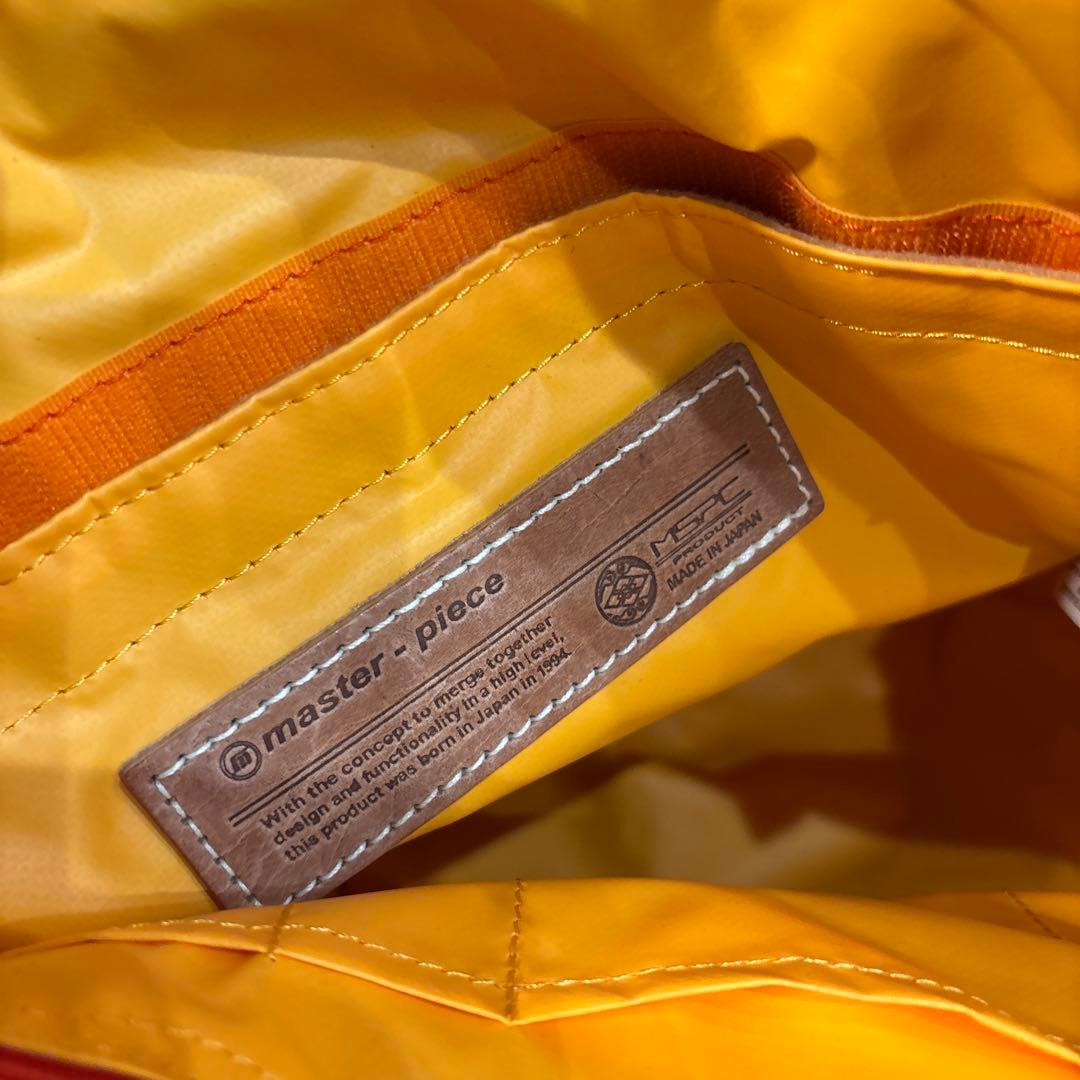 【美品】MSPC マスターピース レザー 本革製 トートバッグ マスタードA4◎