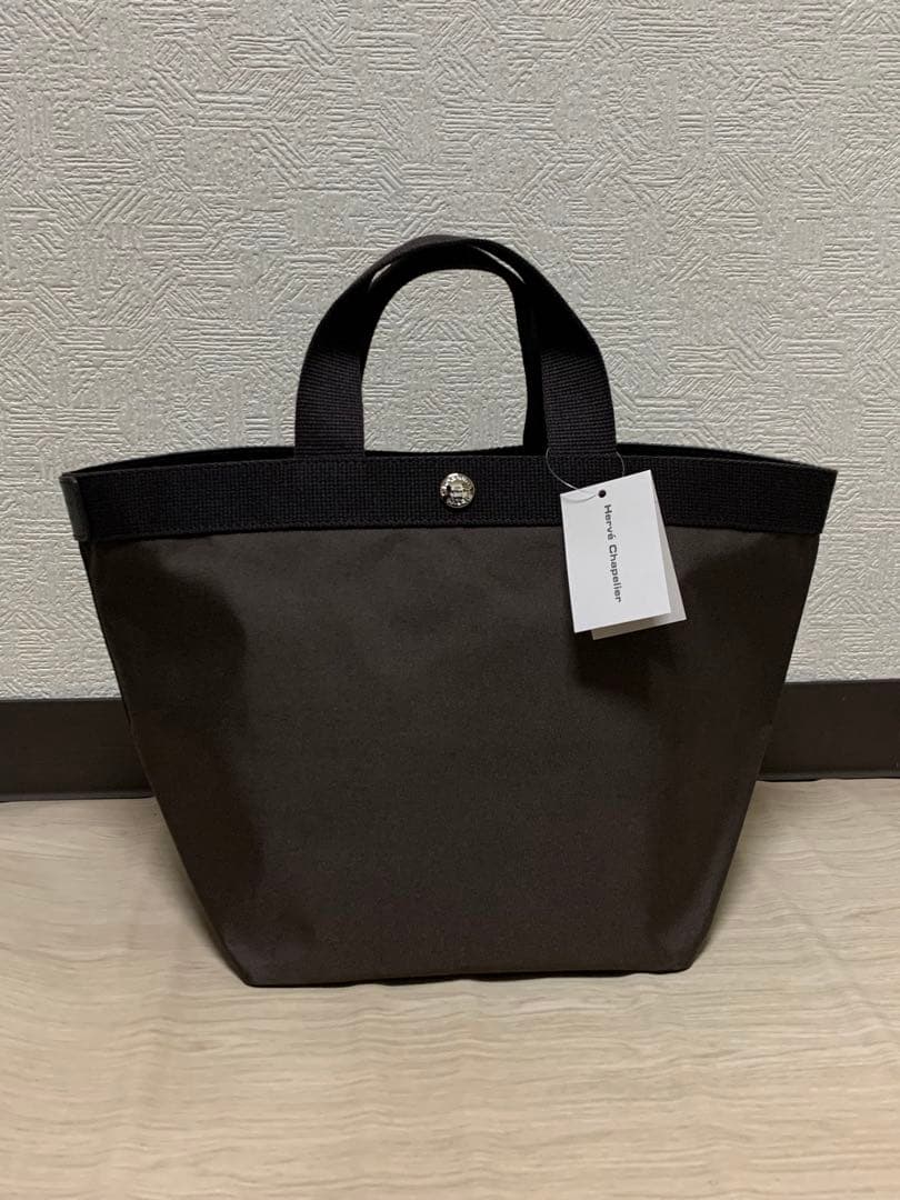 h*o様 エルベシャプリエ 707c ノワール人気色モカ舟形 トートバッグ M