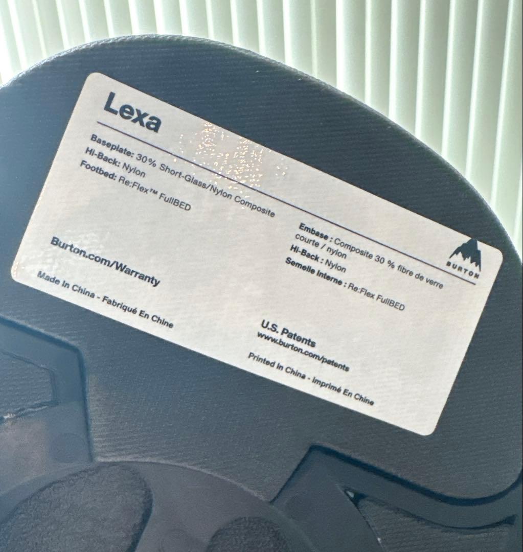 超美品 24-25 Burton Lexa ビンディング　使用5回↓