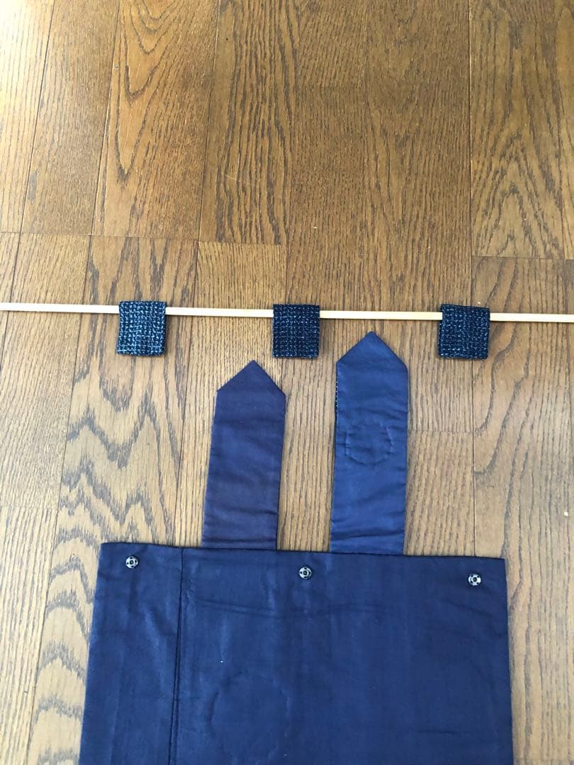 久留米絣とばらパッチのテーブルセンター